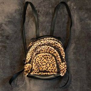 Small Leopard Print Backpack